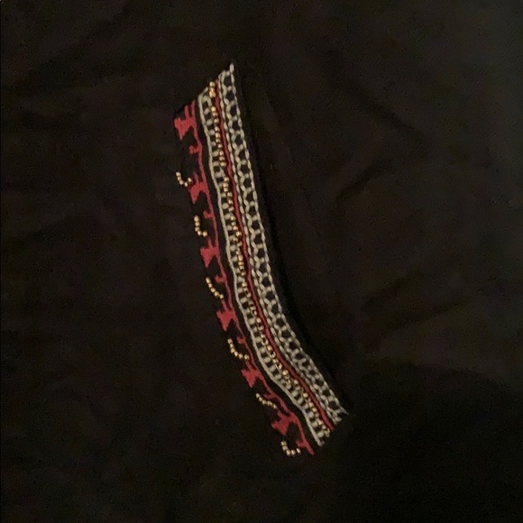 ASOS BOHO BEADED BLACK DRESS - Picture 3 of 3